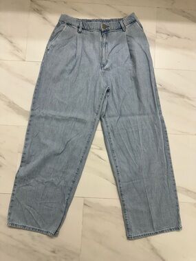 Women’s Uniqlo Light Blue Relaxed Fit Cotton Jeans